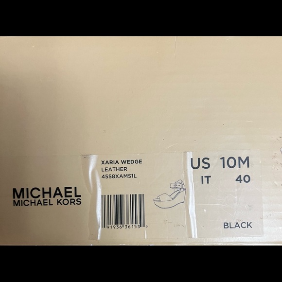 Michael Kors Summer Black Wedges - Picture 2 of 3